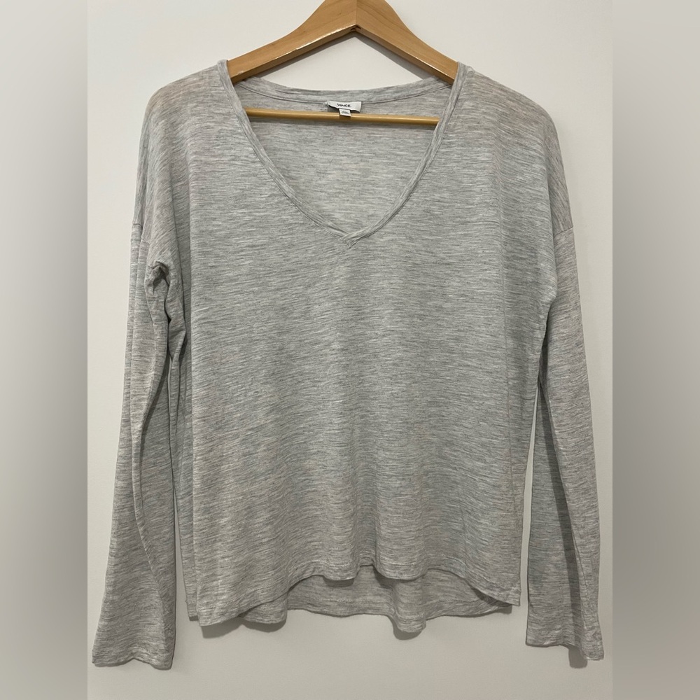 Vince V-Neck Long Sleeve Top